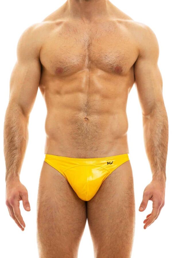 Modus Vivendi PVC Vinyl Mini Briefs Yellow Polyester M