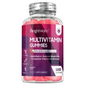 Multivitamins Gummies for Adult 120 Gummies Strawberry Flavour Punch of 14 Vitamins Minerals