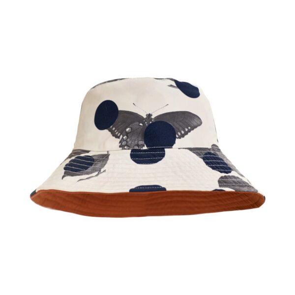 Noir Floral Reversible Bucket Hat