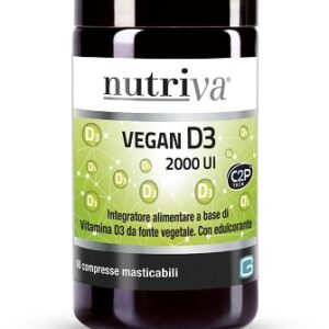 Nutriva vegan d3 2000 ui 60 compresse cabassi giuriati spa