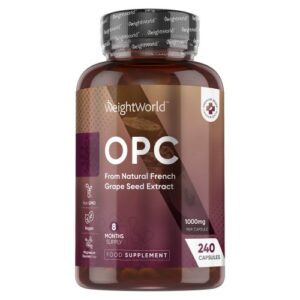 OPC (French Grape Seed Extract) Capsules 500 mg 240 Capsules For Overall Health WeightWorld UK