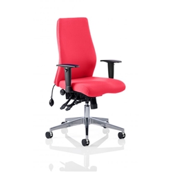 Onyx Posture Chair Cherry Colour Without Headrest With Arms