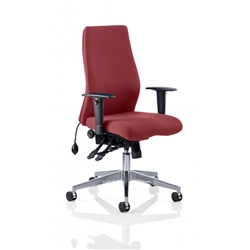 Onyx Posture Chair Chilli Colour Without Headrest With Arms