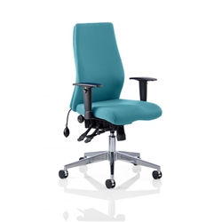 Onyx Posture Chair Kingfisher Colour Without Headrest With