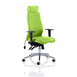 Onyx Posture Chair Swizzle Colour With Headrest With Arms R