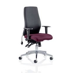 Onyx Posture Chair Without Aubergine Headrest Bespoke Colou