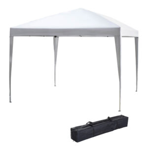 Outsunny 3 x 3 meter Garden Heavy Duty Pop Up Gazebo Marquee Party Tent Folding Wedding Canopy White