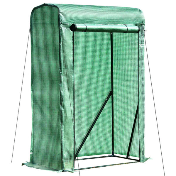 Outsunny Greenhouse Sanctuary Zipper Entry Plant Shelter for Verdant Nurturing 100L x 50W x 150H cm Emerald Green Aosom UK