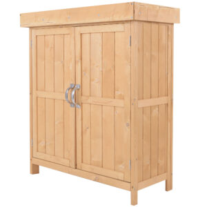 Outsunny Outdoor Garden Storage Shed Cedarwood Burlywood Colour