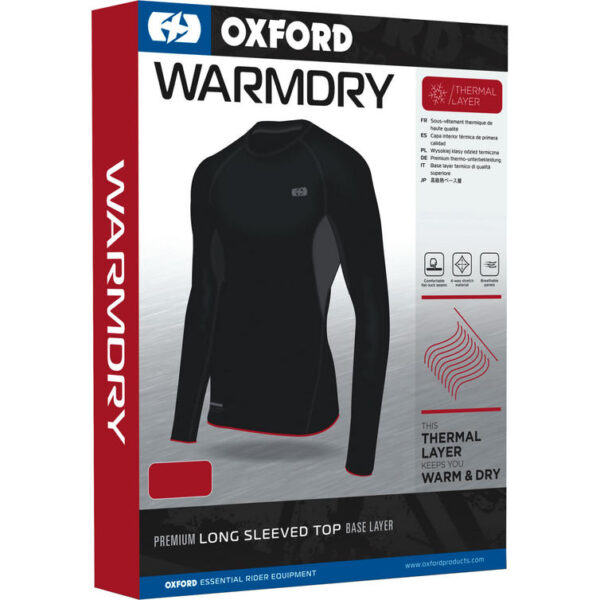 Oxford Layers Warm Dry Long Sleeve Top Black UK 36 | EU 46 | US 36 | XS Black