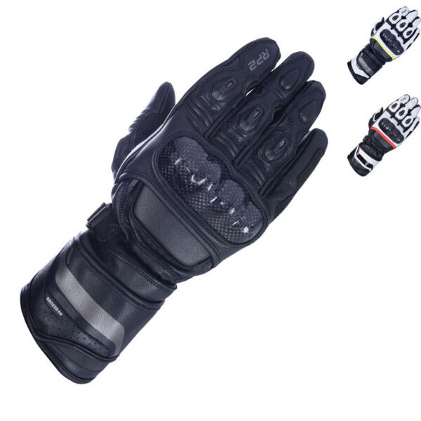 Oxford RP 2 20 Leather Sports Motorcycle Gloves Stealth Black M Stealth Black