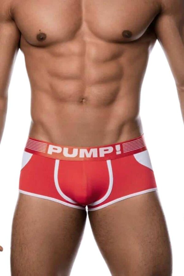 PUMP Underwear Access Backless Trunk Red Red Nylon XL