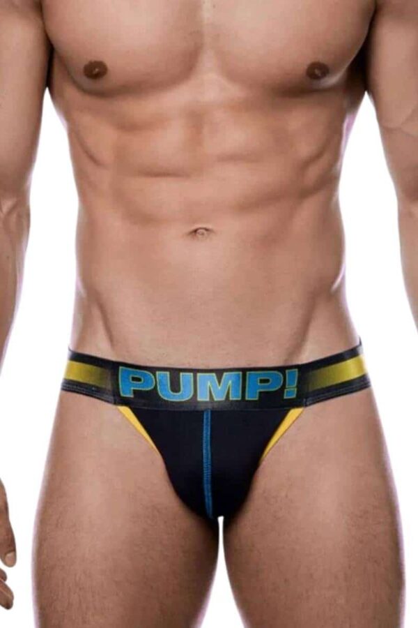 PUMP Underwear Play Tanga Brief Yellow CottonMesh L