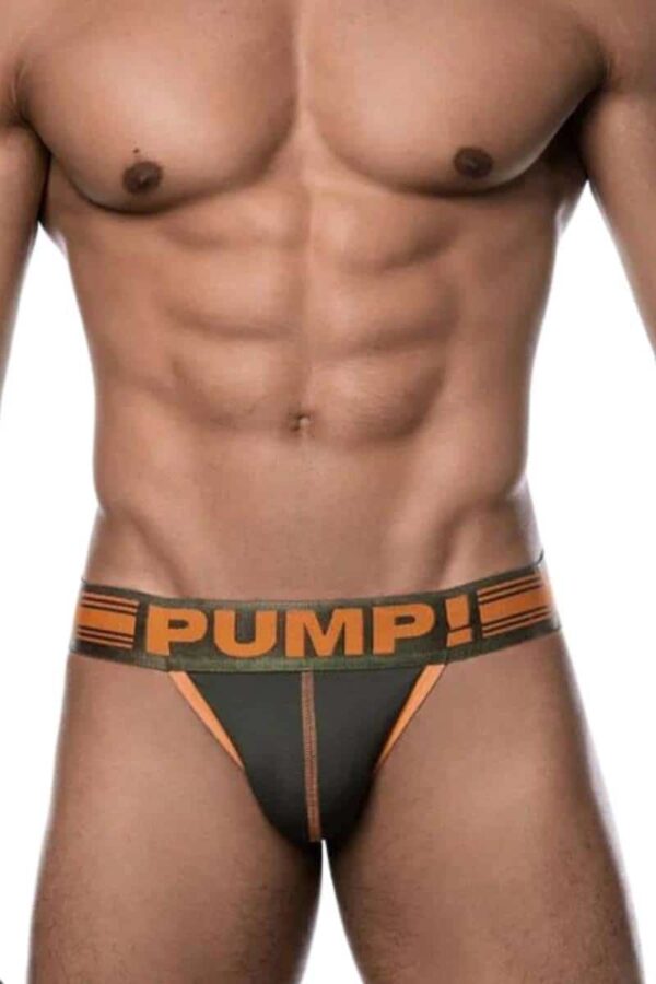 PUMP Underwear Squad Micro Mesh Jockstrap Khaki Nylon L