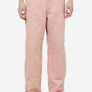 Pantalone CANVAS WORK in cotone rosa