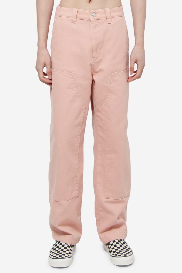 Pantalone CANVAS WORK in cotone rosa