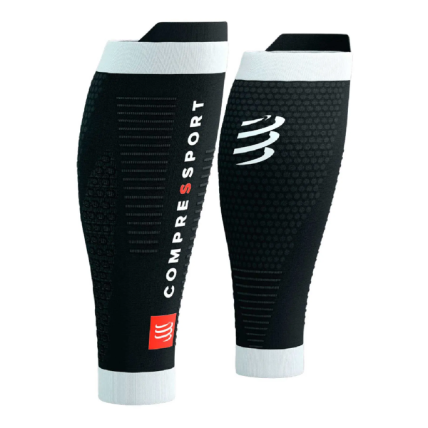 Pantorrillera Compressport R2 30 Negro Blanco T1