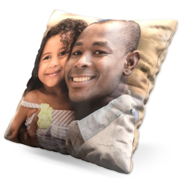 Personalised Cushion 18x18 | Photo Cushion | Photo Pillow | Your Photo On A Cushion | Suede | Insert Included | ASDA photo