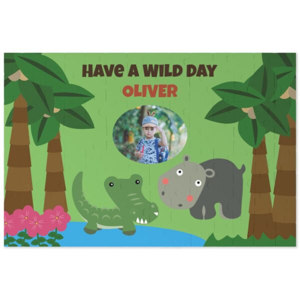 Personalised Jigsaw | Wild Safari | 112 Pieces | Photo Jigsaw | Make Your Own Jigsaw | Easy To Create | Photo Gift | ASDA photo