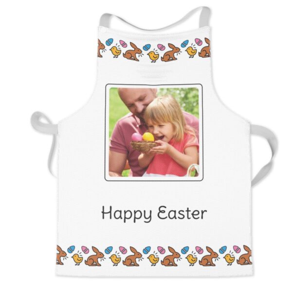 Personalised Kids Apron | Christmas Pudding Design | Childrens Photo Apron | Machine Washable | Quick Release Neck Straps | ASDA photo