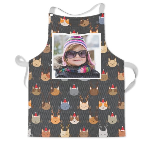 Personalised Kids Apron | Dotted Bunny Design | Childrens Photo Apron | Machine Washable | Quick Release Neck Straps | ASDA photo