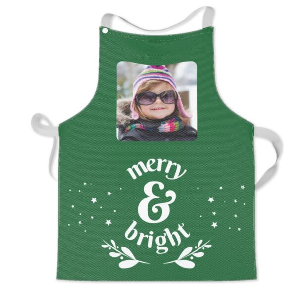 Personalised Kids Apron | Little Robin Design | Childrens Photo Apron | Machine Washable | Quick Release Neck Straps | ASDA photo