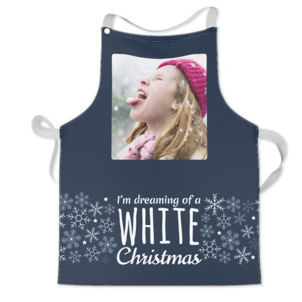 Personalised Kids Apron | Reindeer Forest Design | Childrens Photo Apron | Machine Washable | Quick Release Neck Straps | ASDA photo