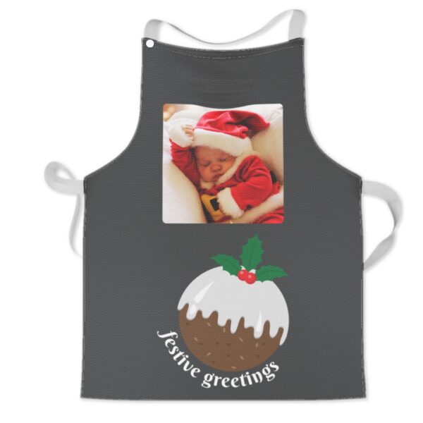 Personalised Kids Apron | Rocket Design | Childrens Photo Apron | Machine Washable | Quick Release Neck Straps | ASDA photo