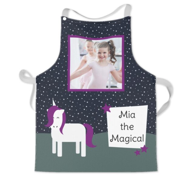 Personalised Kids Apron | Tis The Season Design | Childrens Photo Apron | Machine Washable | Quick Release Neck Straps | ASDA photo