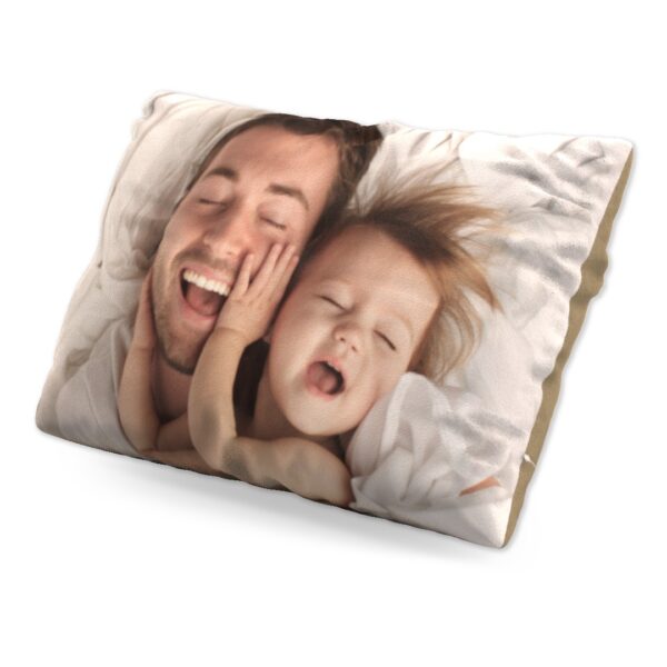 Personalised Pillow | 19×13 Photo Pillow | Collage Design | Add Multiple Photos | Your Photo On A Cushion | Suede | Insert Included | ASDA photo