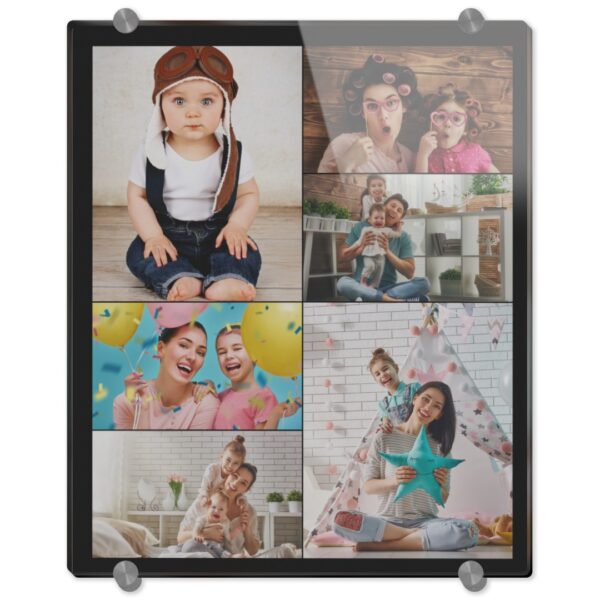 Photo Acrylic Prints | 10x12 | Acrylic Print | Boardered Collage Design | Printed On Premium Acrylic Glass | Ready To Hang | ASDA photo