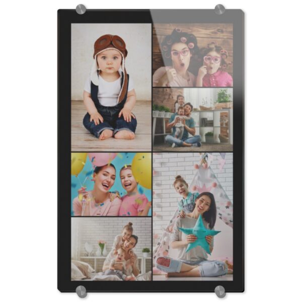 Photo Acrylic Prints | 10x15 | Acrylic Print | Boardered Collage Design | Printed On Premium Acrylic Glass | Ready To Hang | ASDA photo