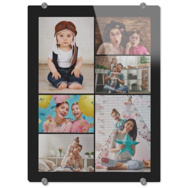 Photo Acrylic Prints | 12x16 | Acrylic Print | Boardered Collage Design | Printed On Premium Acrylic Glass | Ready To Hang | ASDA photo