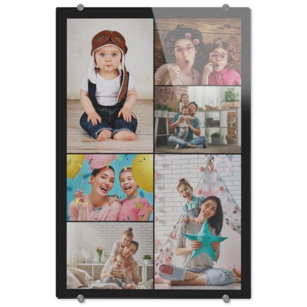 Photo Acrylic Prints | 16x24 | Acrylic Print | Boardered Collage Design | Printed On Premium Acrylic Glass | Ready To Hang | ASDA photo