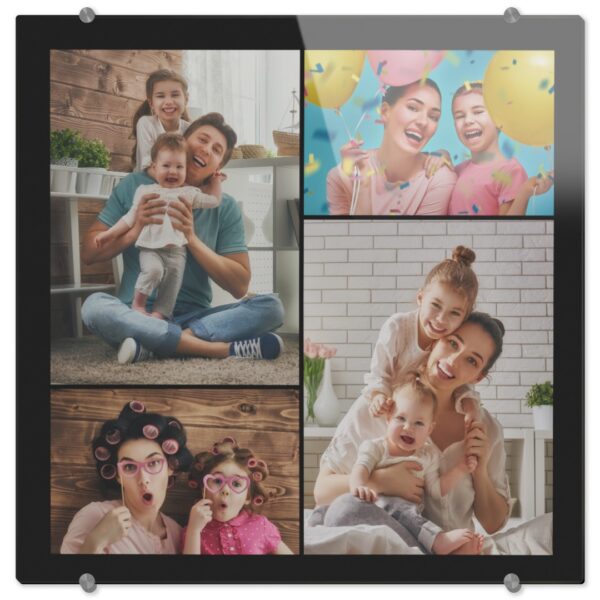 Photo Acrylic Prints | 20x20 | Acrylic Print | Boardered Collage Design | Printed On Premium Acrylic Glass | Ready To Hang | ASDA photo