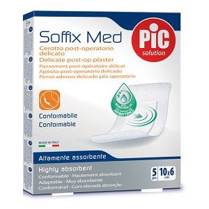 Pic soffix med cerotto sterile 10x6 5 pezzi