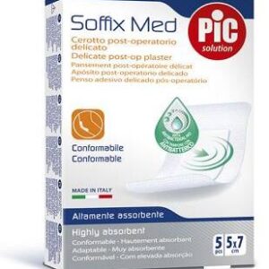 Pic soffix med cerotto sterile 5x7cm 5 pezzi