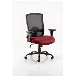 Portland HD Task Operator Chair Chilli Colour Seat With Arm