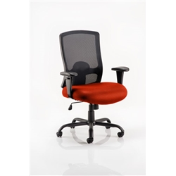 Portland HD Task Operator Chair Pimento Colour Seat With Ar