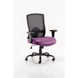 Portland HD Task Operator Chair Purple Colour Seat With Arm