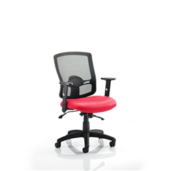 Portland II Task Operator Chair With Cherry Colour Seat Wit