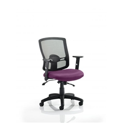 Portland II Task Operator Chair With Purple Colour Seat Wit