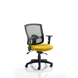 Portland II Task Operator Chair With Sunset Colour Seat Wit