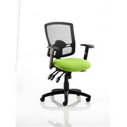 Portland III Task Operator Chair Black Mesh Back Swizzle Co