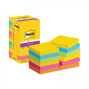 Post It Super Sticky Notes 76x76mm Rio Pack of 12 654 12SS RIO 3M15170