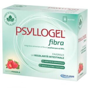 Psyllogel fibra fragola 20 bustine nathura spa a socio unico