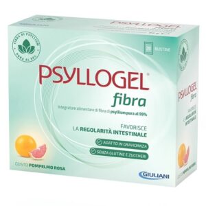 Psyllogel fibra pompelmo rosa 20 bustine nathura spa a socio unico