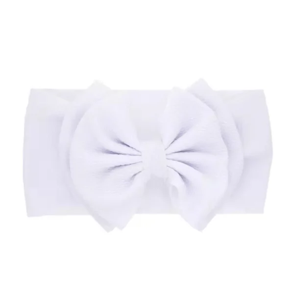 Pure Color Double Layer Bow Headband for Girls