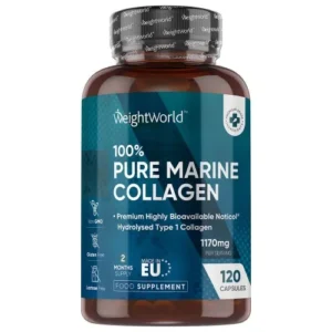 Pure Marine Collagen 1170mg 120 Capsules Hydrolyzed Type 1 Collagen