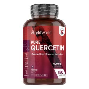 Quercetin Supplement 1000mg 180 Capsules 3 Month Supply